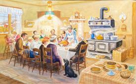 Thanksgiving Dinner by Einar V. Quist