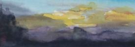 Untitled (Yellow and Blue Landscape) by Terry Firkins