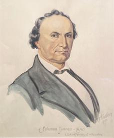 Portrait of Solomon Juneau by Thorsten Lindberg