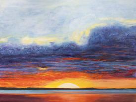 Red Sky at Night - Sailors Delight by Mary Ellen Sisulak