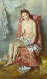 Portrait of a Nude in her Boudoir by Paul Clemens