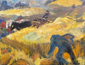 Harvest with Horse Team by Schomer Lichtner