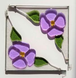 Window Corner: Flower Pair by Harriet and Don Herrick