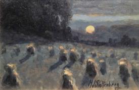 Corn Husks in the Moonlight by Hans Stoltenberg