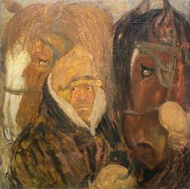 Man with Horses by Ruth Grotenrath