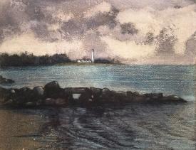 North Bay (Northpoint Lighthouse Racine) by Robert W. Anderson