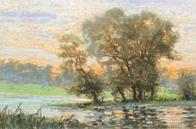 Pastel Landscape by Hans Stoltenberg