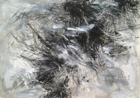 Untitled 1 (Black and White Abstract) by Michelle Grabner