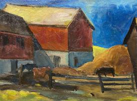 Barn yard by Peter Rotier