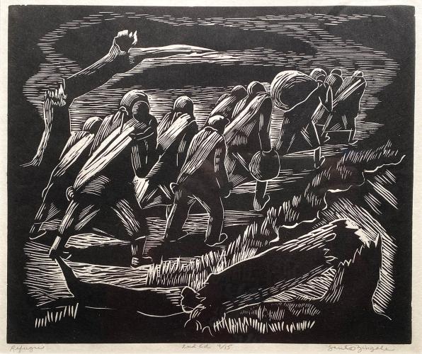 Refugees (Print) by Santos Zingale