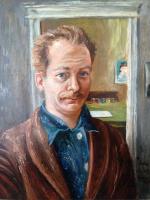 Self-Portrait - Gift to Raphael Soyer by Aaron Bohrod