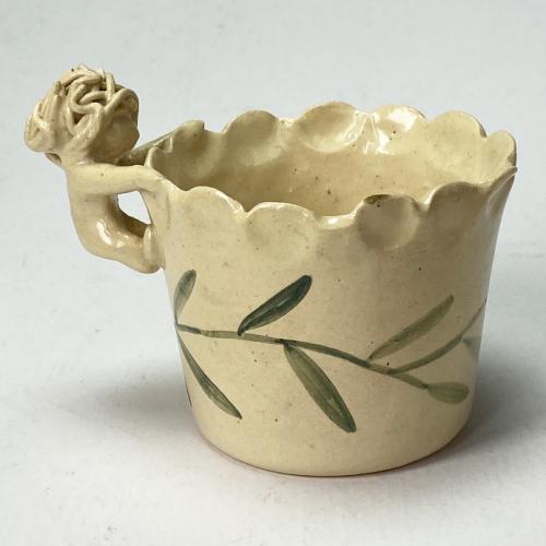 Cup with Figural Handle by Mary Nohl