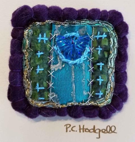 Fabric Broach by Pat Hodgell