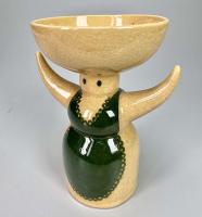 Apron Lady with Cup Sculpture by Mary Nohl