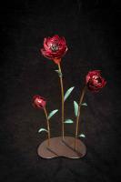 Red Begonias by Dennis Robert