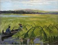 Harvesting Rice by George Peter