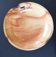Flamed Box Elder Bowl with Copper Patina Legs by Ronald Zdroik