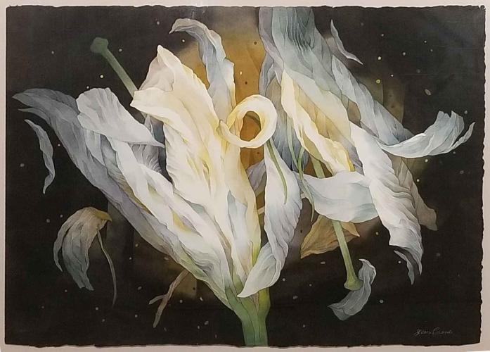 Lilies in Space by Jean Crane