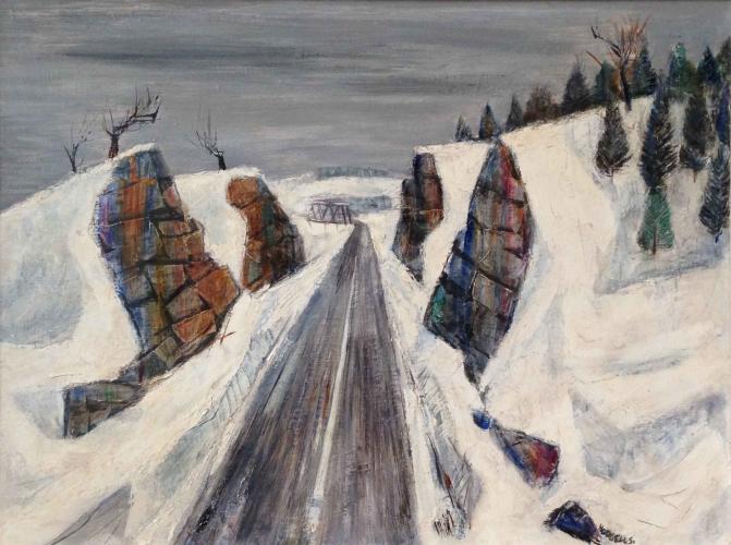 5 Mile Hill - Winter by Robert Hodgell