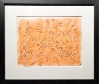 Eleven Orange Dancers by Mary Nohl