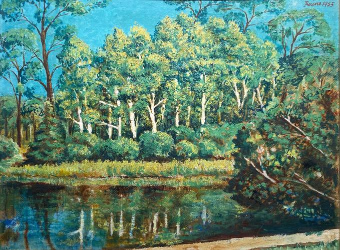 Landscape with Pond by Earle Thomas Raine