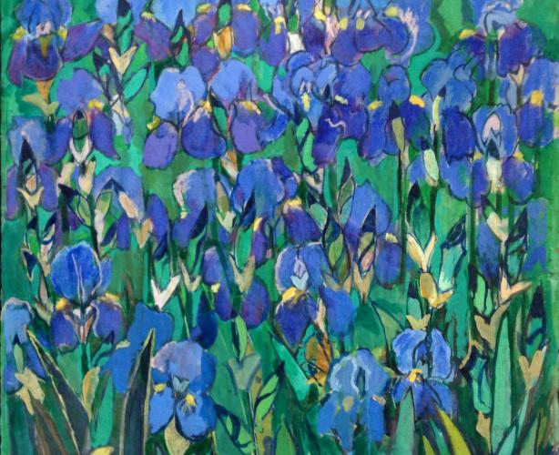 Irises by Ruth Grotenrath