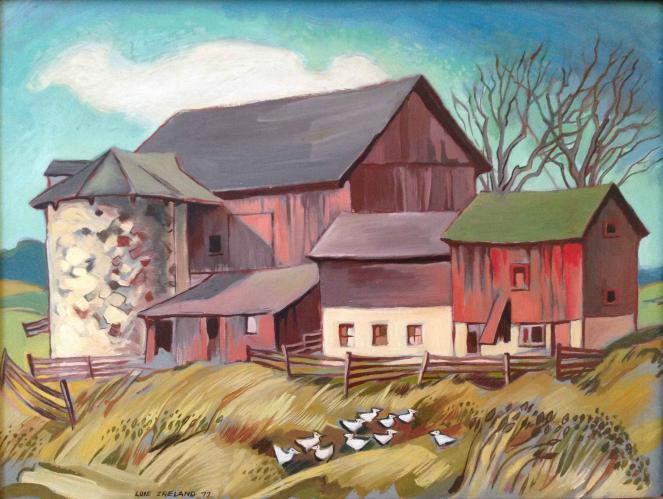 Chickens the Barn Yard by Lois Ireland