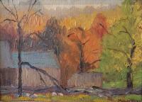 Untitled (Fall Landscape) by Morley Hicks