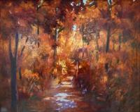 Untitled (Fall Trees) by Mary Theisen - Helm