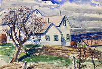 Untitled "White Cottage" by Emily Groom