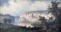 (Untitled) Landscape with River Bluffs by Henry Vianden