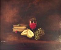 Still Life with Pears and Wine by Patrick Farrell
