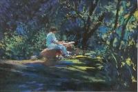 Artist in the Park by Mary Theisen - Helm