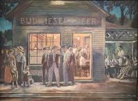 Train Stop Budweiser by Gerrit Sinclair
