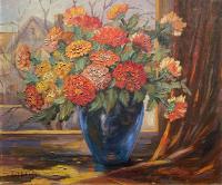 Floral in the Window by George Bobholz
