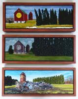 Sad Barn Trilogy / Triptych by Valerie Mangion