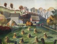 Farm Scene by Edward Boerner