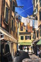 Corfu Street Scene by Reed Jones